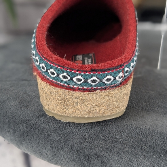 Haflinger wool GZ clog, 42, Chili / red - Picture 5 of 15